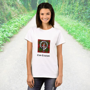 Clan Crawford Wappen Tartan T-Shirt