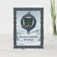 Clan Crest Tartan Schottisches Weihnachten