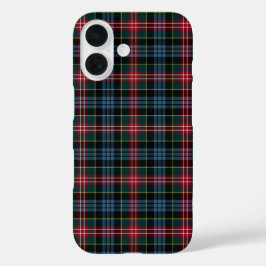 Clan Cumming Tartan Rot, Blau und Grün Kariert iPhone 16 Hülle