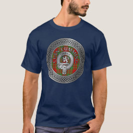 Clan Cumming Wappen & Tartan Knoten T - Shirt