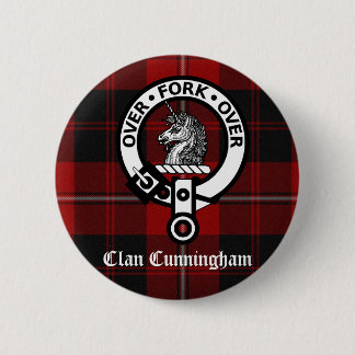 Clan Cunningham Abzeichen & Tartan Button