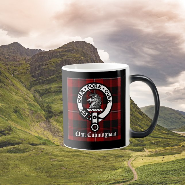 Clan Cunningham Abzeichen & Tartan Kaffeetasse (Von Creator hochgeladen)