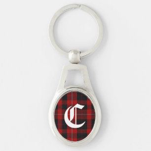 Clan Cunningham kariertes Monogramm-Schlüsselkett Schlüsselanhänger