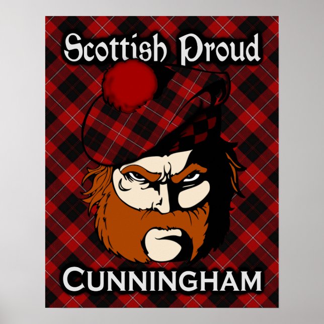 Clan Cunningham Scottish Tartan Poster (Vorne)