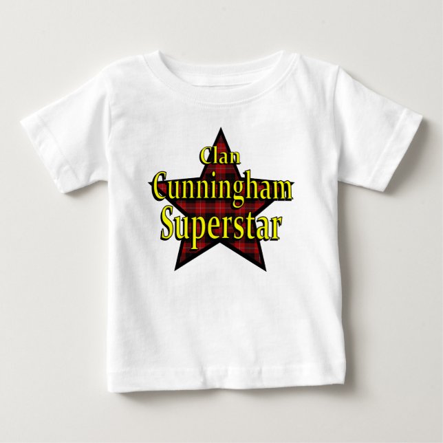 Clan Cunningham Superstar-Säuglings-T - Shirt (Vorderseite)