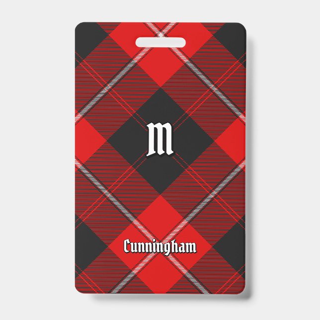 Clan Cunningham Tartan Ausweis (Vorderseite)