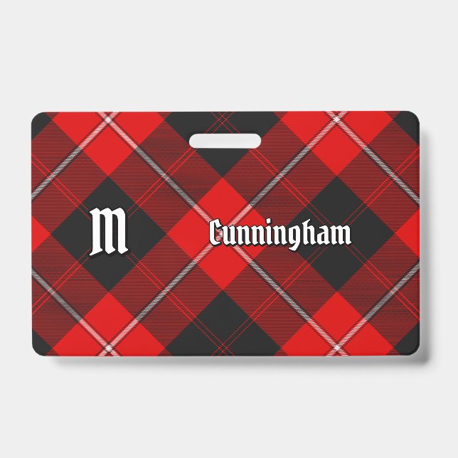 Clan Cunningham Tartan Ausweis (Vorderseite)
