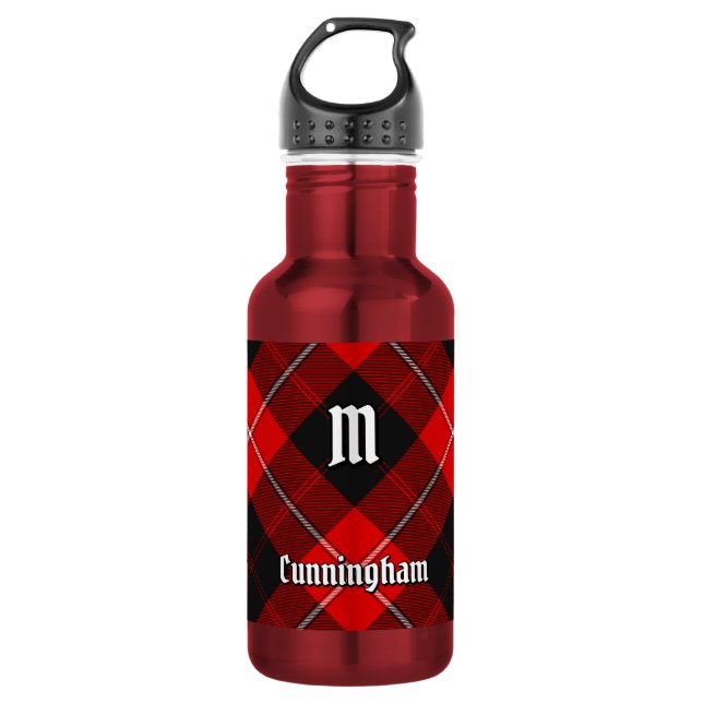 Clan Cunningham Tartan Edelstahlflasche (Vorderseite)