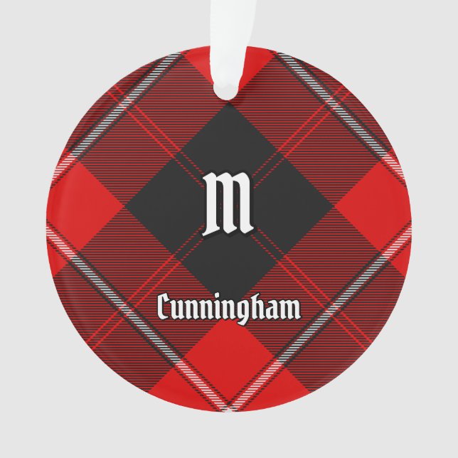 Clan Cunningham Tartan Ornament (Vorderseite)