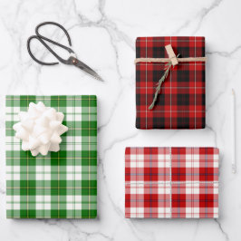 Clan Cunningham Tartan Variationen Geschenkpapier Set