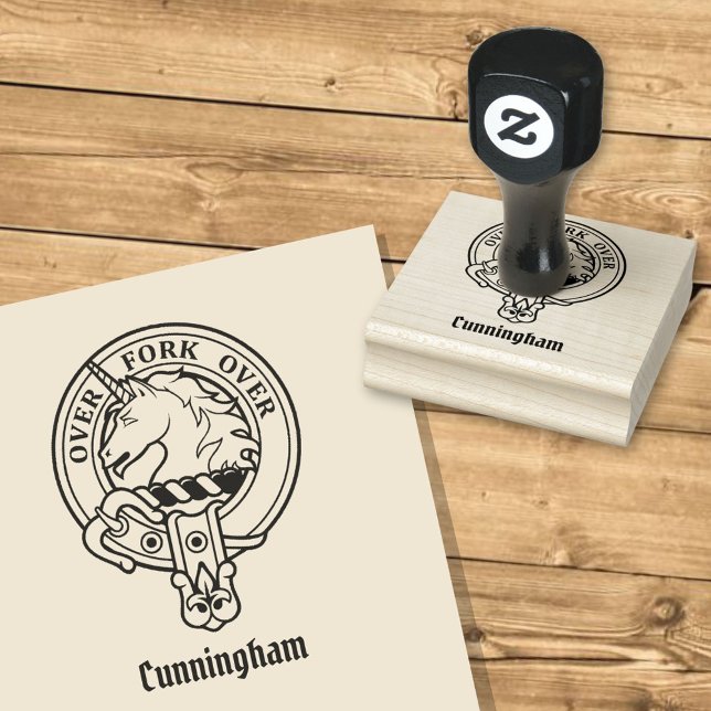 Clan Cunningham Wappen Rubber Briefmarke Gummistempel (Von Creator hochgeladen)