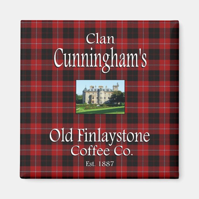 Clan Cunninghams Old Finlaystone Coffee Co. Magnet (Vorne)