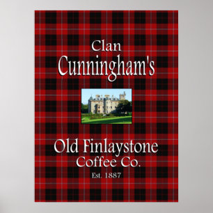 Clan Cunningham's Old Finlaystone Kaffee Co. Poster