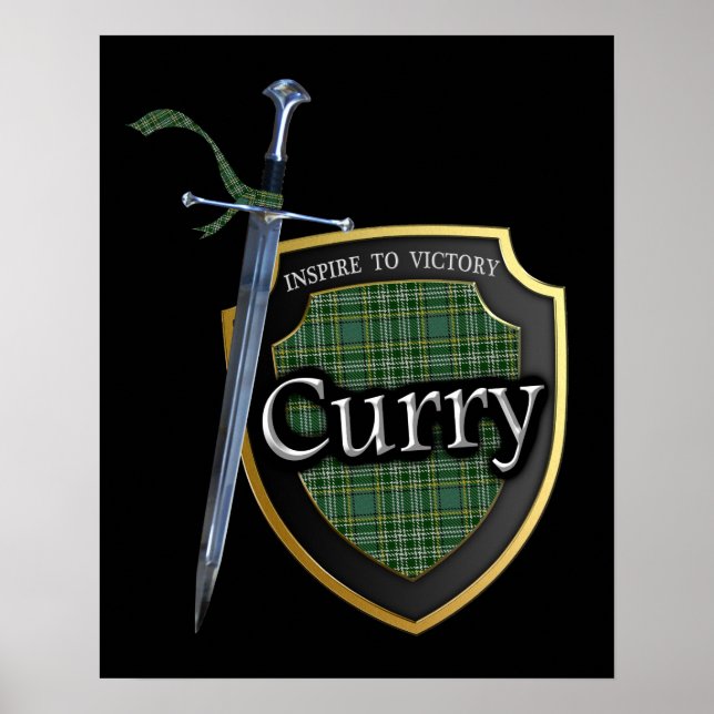 Clan Currie Curry Scottish Tartan Poster (Vorne)