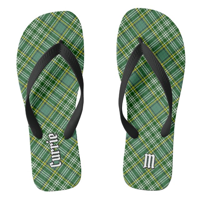 Clan Currie Tartan Flip Flops (Fußbett)