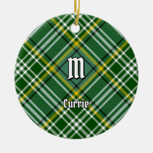 Clan Currie Tartan Keramik Ornament