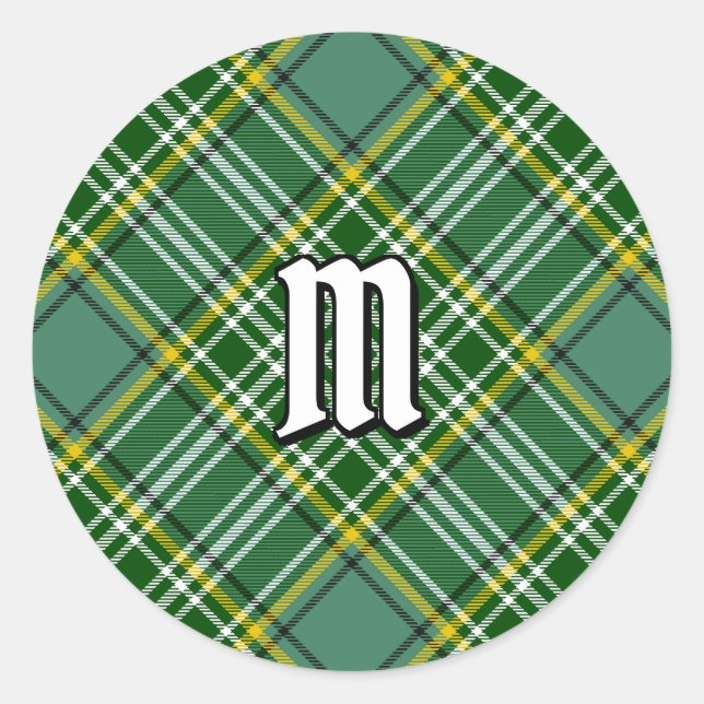 Clan Currie Tartan Runder Aufkleber (Vorderseite)