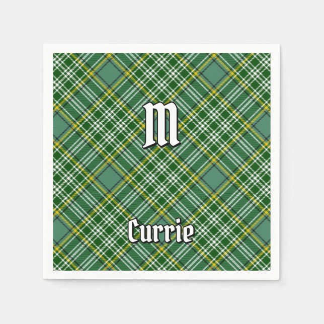 Clan Currie Tartan Serviette (Vorderseite)