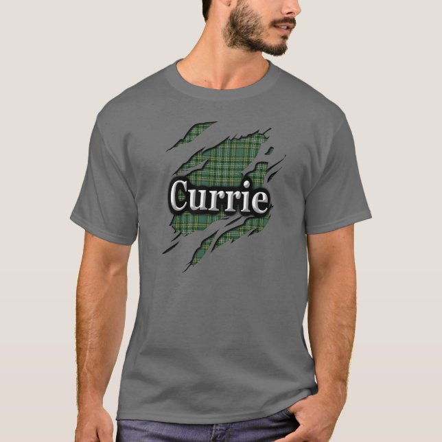 Clan Currie Tartan Spirit Shirt (Vorderseite)