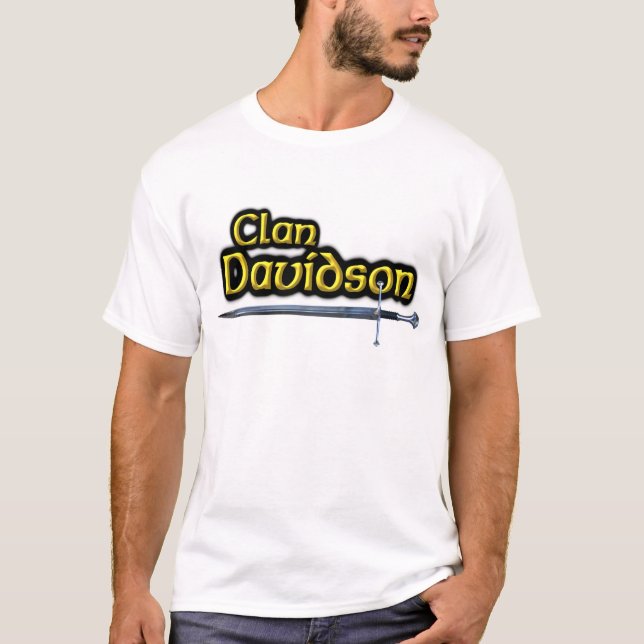 Clan Davidson Inspirierte Scottish T-Shirt (Vorderseite)