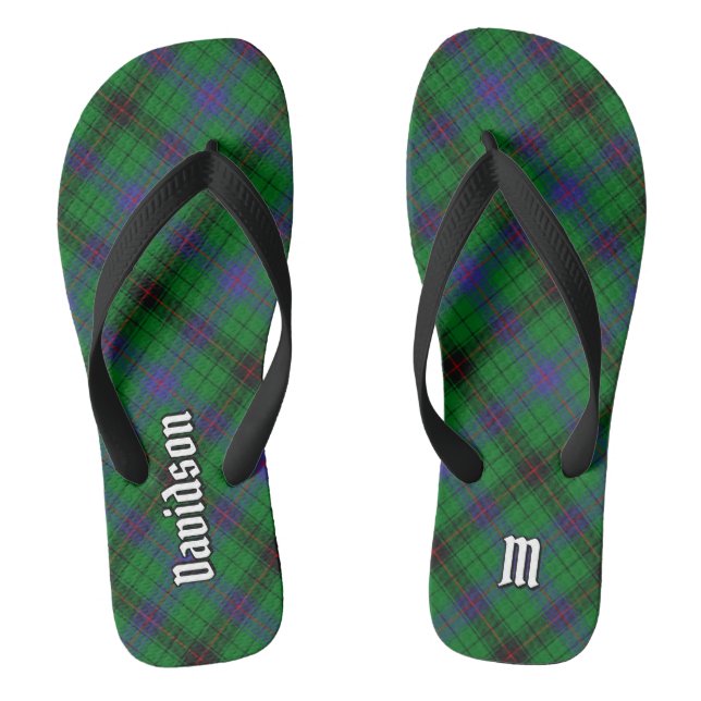 Clan Davidson Tartan Flip Flops (Fußbett)