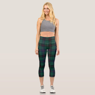 Clan Davidson Tartan Kariert Capri Leggings