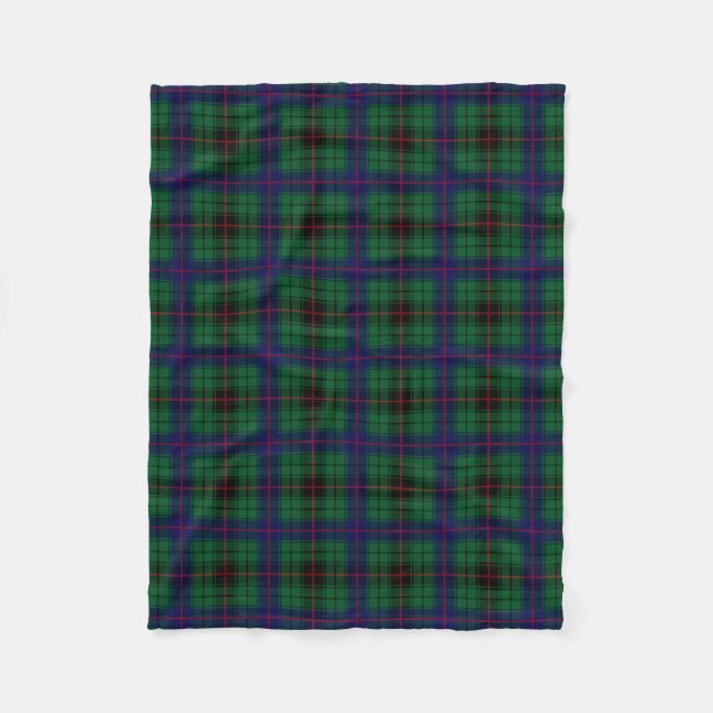 Clan Davidson Tartan Kariert Fleecedecke (Vorderseite)