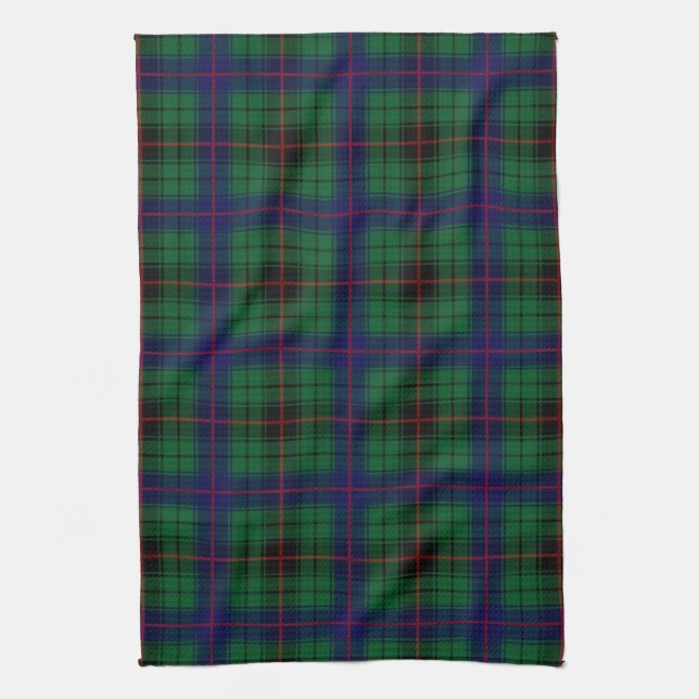Clan Davidson Tartan Kariert Geschirrtuch (Vertikal)