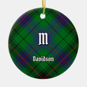 Clan Davidson Tartan Keramik Ornament