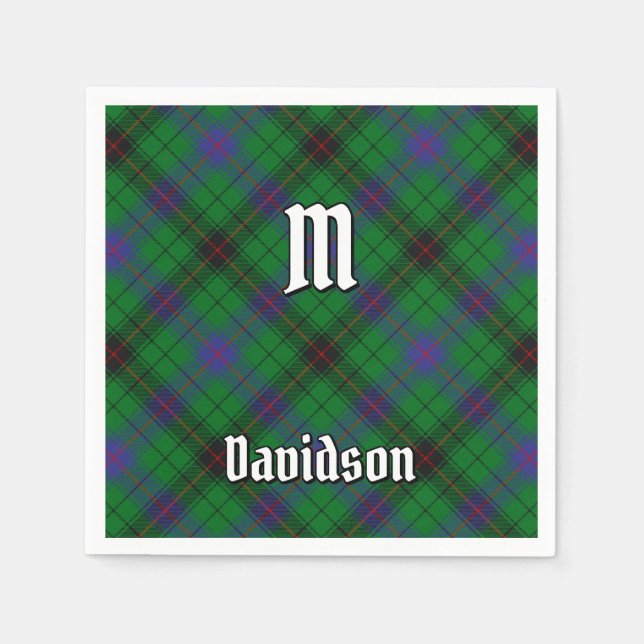 Clan Davidson Tartan Serviette (Vorderseite)