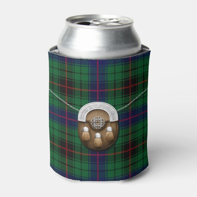 Clan Davidson Tartan und Sporran Dosenkühler (Kanne Vorderseite)