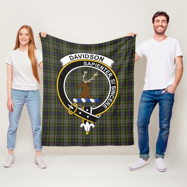 Clan Davidson Tulloch Dress Tartan Kariert Fleecedecke (Beispiel)