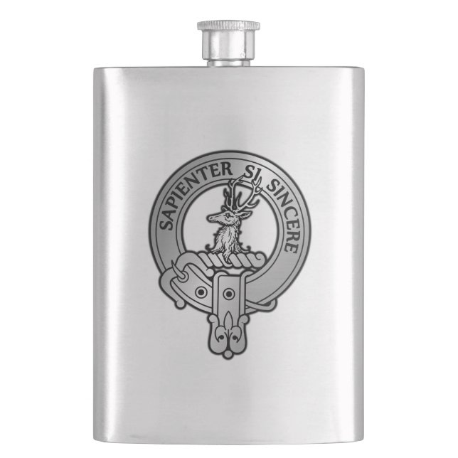 Clan Davidson Wappen Flachmann (Vorderseite)