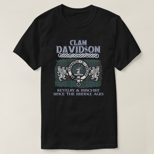 Clan Davidson Wappen Scottish Clans Scottish Surna T-Shirt (Design vorne)