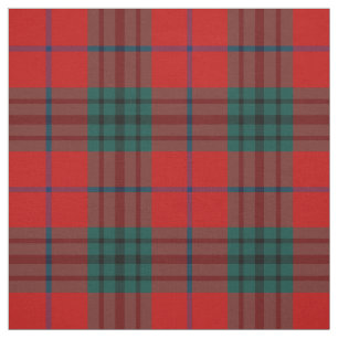 Clan Denny Tartan Red Kariert Stoff
