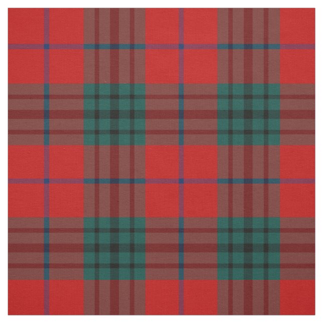 Clan Denny Tartan Red Kariert Stoff (Muster)