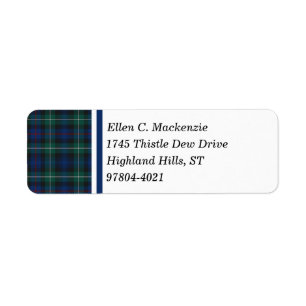 Clan der Mackenzie dunkelblauer und grüner