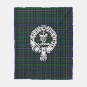 Clan Donnachaidh (Robertson) Wappen /Jagd Tartan Fleecedecke
