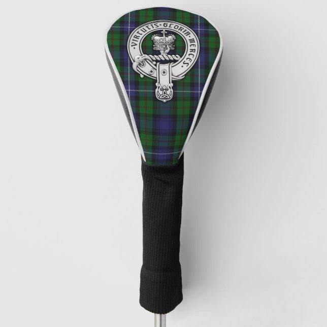 Clan Donnachaidh (Robertson) Wappen /Jagd Tartan Golf Headcover (Vorderseite)
