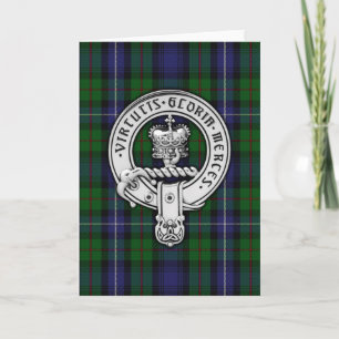Clan Donnachaidh (Robertson) Wappen /Jagd Tartan Karte