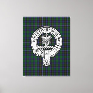 Clan Donnachaidh (Robertson) Wappen /Jagd Tartan Leinwanddruck