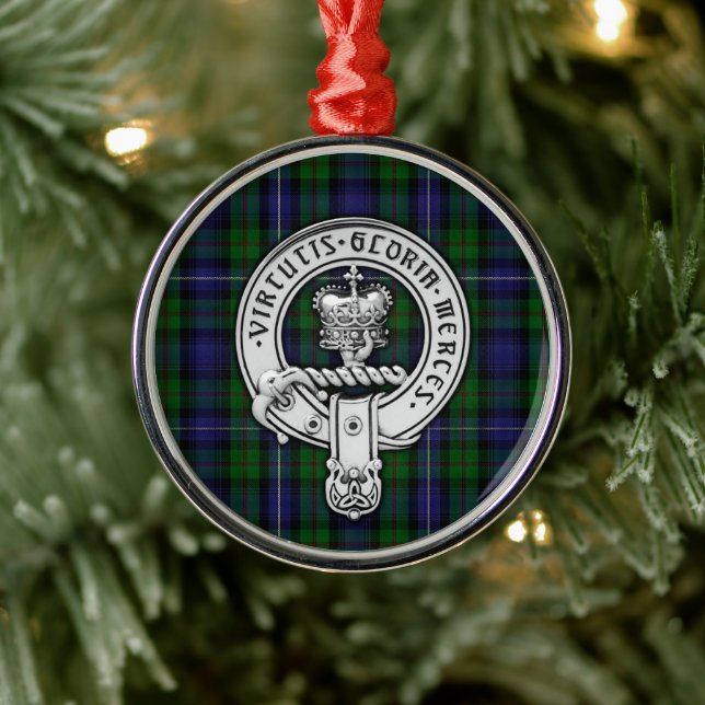 Clan Donnachaidh (Robertson) Wappen /Jagd Tartan Ornament Aus Metall (Baum)