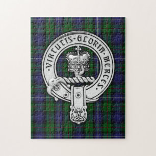 Clan Donnachaidh (Robertson) Wappen /Jagd Tartan Puzzle