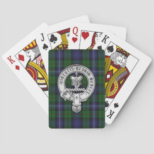 Clan Donnachaidh (Robertson) Wappen /Jagd Tartan Spielkarten
