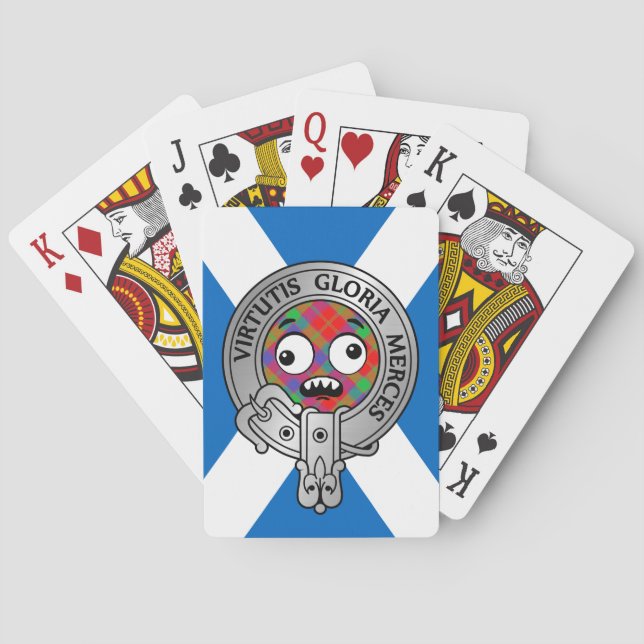 Clan Donnachaidh | Robertson Wappen & Tartan Bicyc Spielkarten (Rückseite)