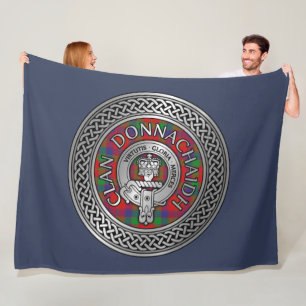 Clan Donnachaidh   Robertson Wappen & Tartan Knot Fleecedecke
