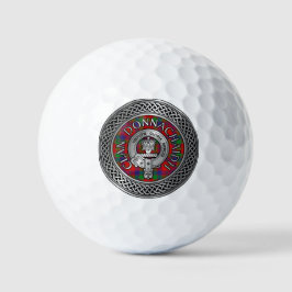 Clan Donnachaidh | Robertson Wappen & Tartan Knot Golfball
