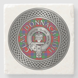 Clan Donnachaidh | Robertson Wappen & Tartan Knot Steinuntersetzer