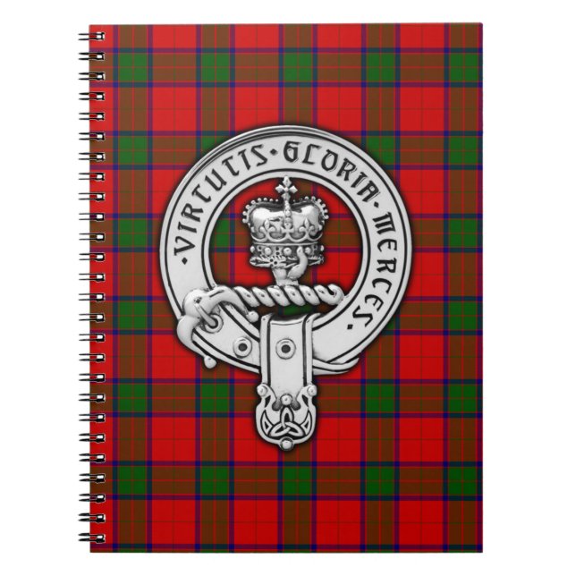 Clan Donnachaidh (Robertson) Wappen & Tartan Notizblock (Vorderseite)
