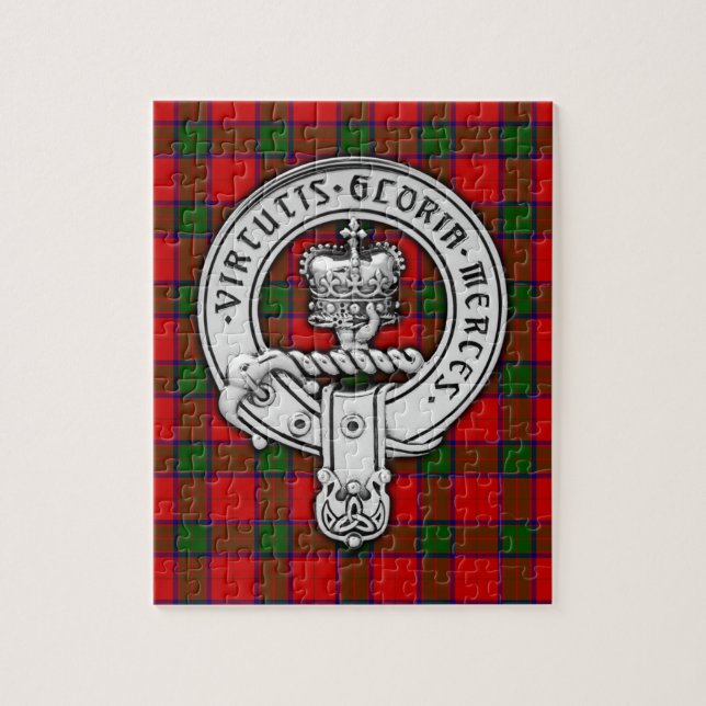 Clan Donnachaidh (Robertson) Wappen & Tartan Puzzle (Vertikal)